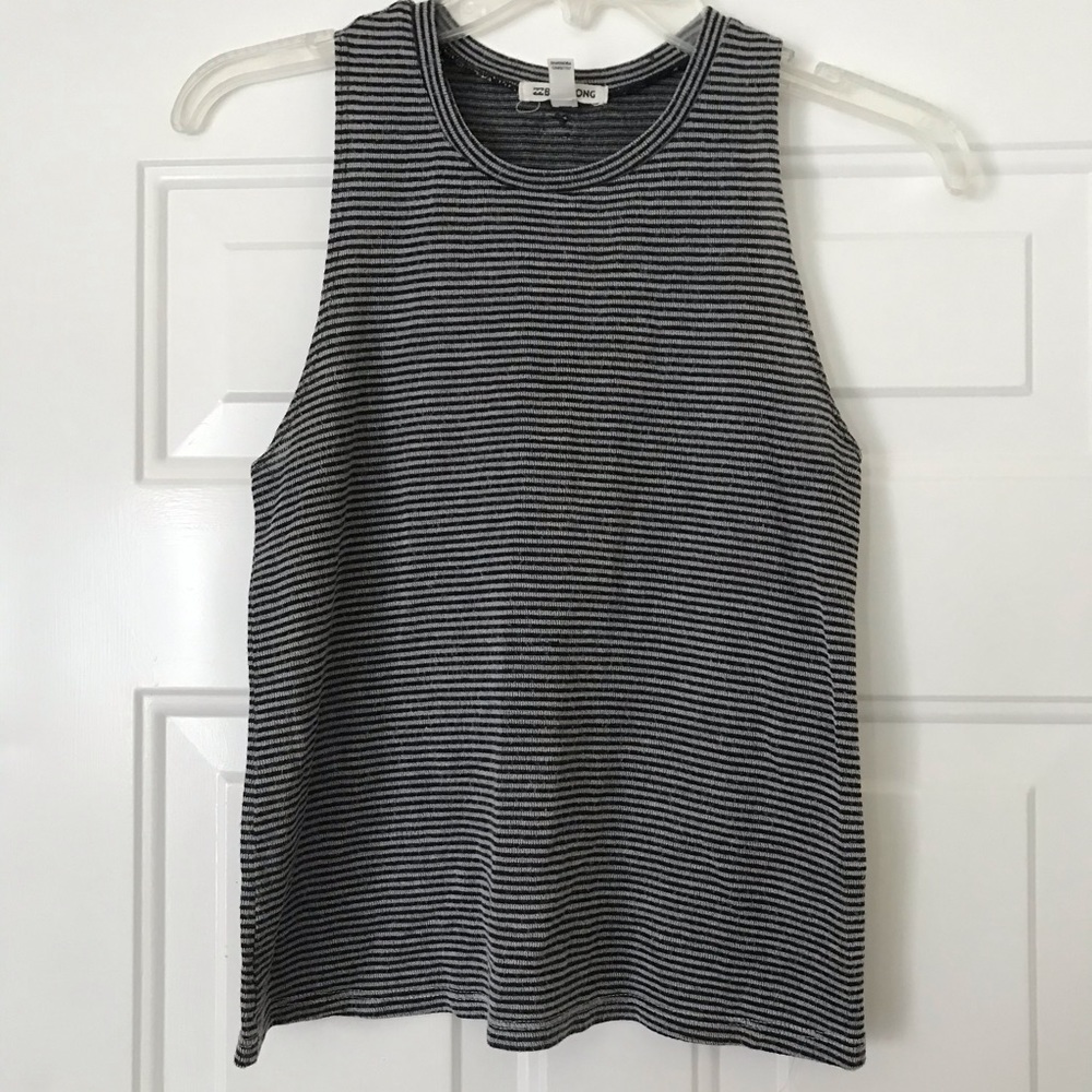 Billabong striped muscle tank